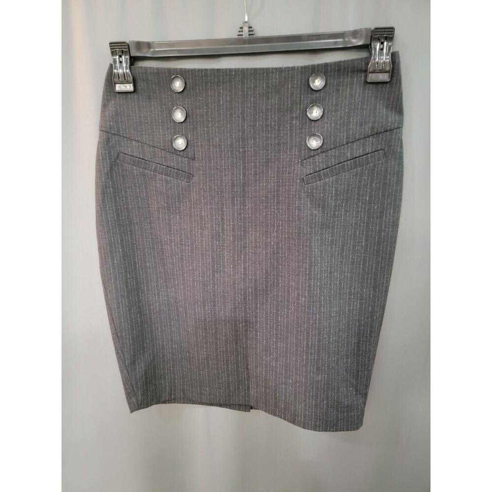 BCX Woman CAREER Elegant Work Dark Gray Skirt Pencil Size 3 BB25 (1)